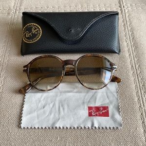 Persol Tortoise Shell Round Frame Sunglasses